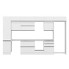 Alvinka 400X240 Cm High Gloss Mutfak Dolabı Mbb-E90B50S60-2