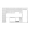Alvinka 400X240 Cm High Gloss Mutfak Dolabı Mbb-E90B60S50-1