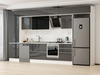 Alvinka 400X240 Cm High Gloss Mutfak Dolabı Mbb-E80B60S60-3