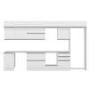 Alvinka 400X240 Cm High Gloss Mutfak Dolabı Mb-E90S50S60-2