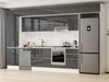 Alvinka 400X240 Cm High Gloss Mutfak Dolabı Mbb-E90B60S50-1