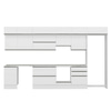 Alvinka 400X240 Cm High Gloss Mutfak Dolabı Mb-E90S50S60-1