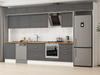 Alvinka 400X240 Cm Klasik Mebran Mutfak Dolabı Mb-E80S60S60-2