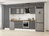 Alvinka 400X240 Cm Klasik Mebran Mutfak Dolabı Mbb-E80B60S60-3
