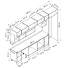 Alvinka 400X240 Cm Klasik Mebran Mutfak Dolabı Mb-E90S60S50-2