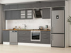 Alvinka 400X240 Cm Klasik Mebran Mutfak Dolabı Mb-E90S50S60-3