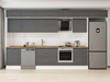 Alvinka 400X240 Cm Klasik Mebran Mutfak Dolabı Mb-E80S60S60-2