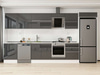 Alvinka 410X222 Cm High Gloss Mutfak Dolabı Mb-E90S60S60-2