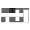 Alvinka 410X222 Cm High Gloss Mutfak Dolabı Mb-E90S60S60-3