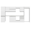 Alvinka 410X222 Cm High Gloss Mutfak Dolabı Mbb-E90B60S60-2