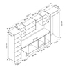 Alvinka 410X222 Cm Klasik Mebran Mutfak Dolabı Mbb-E90B60S60-2