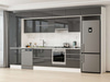 Alvinka 410X240 Cm High Gloss Mutfak Dolabı Mbb-E90B60S60-1