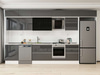 Alvinka 410X240 Cm High Gloss Mutfak Dolabı Mb-E90S60S60-3