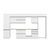 Alvinka 410X240 Cm High Gloss Mutfak Dolabı Mbb-E90B60S60-2