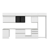 Alvinka 410X240 Cm High Gloss Mutfak Dolabı Mb-E90S60S60-3