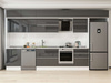 Alvinka 410X240 Cm High Gloss Mutfak Dolabı Mb-E90S60S60-2