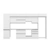 Alvinka 410X240 Cm High Gloss Mutfak Dolabı Mbb-E90B60S60-1