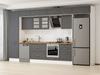 Alvinka 410X240 Cm Klasik Mebran Mutfak Dolabı Mbb-E90B60S60-3