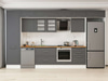 Alvinka 410X240 Cm Klasik Mebran Mutfak Dolabı Mbb-E90B60S60-3
