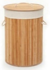 Bambu Katlanır Çamaşır Sepeti Oval Chk520B