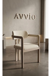 Beige İskandinav Bohem Ayak 6'lı Tokyo Metal Demonte Sandalye 80x160 Masa Sandalye Takımı Traverten Krem