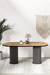 Brita Ptt Lake MDF Beyaz Ayaklı 80x180 Mutfak Masası Yemek Masası Akça