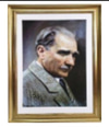 Çerçeveli Atatürk Resmi Asorti 30X40