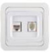 Data Prizi Cat5+Numeris Beyaz Beyaz Mimoza-M12037
