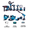 Dawreek ONLU SET (Led Işık + Kırıcı Delici Matkap+avuç taşlama+Somun Sıkma+Vidalama+Sunta Kesme+Dekupaj+Lazer Metre+Oto Yıkama+Çok Fonksiyonlu Avuç Taşlama) (BT0149)