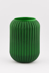 Dekoratif Line Cam Vazo Yesil -20 Cm