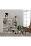 Dekorister Ample Beyaz Kitaplık - 5 Raflı Dekoratif Çok Amaçlı Ev ve Ofis Kitaplığı