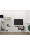 Dekorister Asos Tv Ünitesi Beyaz Ceviz