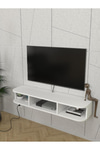 Dekorister Bask Tv Sehpası Beyaz 120 Cm