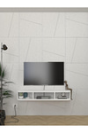 Dekorister Bask Tv Sehpası Beyaz 120 Cm