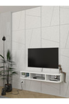 Dekorister Bask Tv Sehpası Beyaz 120 Cm