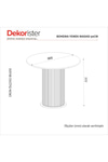 Dekorister Bohema Yemek Masası Aytaşı - Sepet 90cm