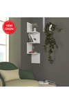 Dekorister Corner Duvar Rafı Beyaz