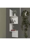 Dekorister Corner Duvar Rafı Beyaz