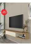 Dekorister Cross Tv Sehpası Sepet - Kumtaşı 150 Cm