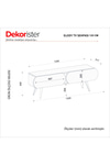 Dekorister Elody Tv Ünitesi 120 Cm Beyaz - Sepet