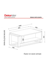 Dekorister Exclusive Bianco Orta Sehpa Mermer