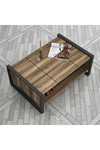 Dekorister Exclusive Lost Metal Orta Sehpa Ceviz