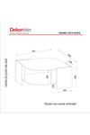 Dekorister Exclusive Marbel Orta Sehpa Kumtaşı-traverten