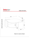 Dekorister Exclusive Marbel Orta Sehpa Ceviz-mermer
