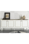 Dekorister Exclusive Ravenna Konsol Beyaz-mermer