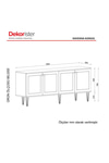 Dekorister Exclusive Ravenna Konsol Beyaz-mermer