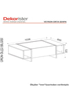 Dekorister Exclusive Veyron Orta Sehpa Rebab-mermer