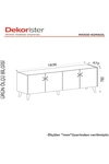 Dekorister Exclusive Wood Konsol Ceviz-antrasit