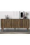 Dekorister Exclusive Wood Konsol Ceviz-antrasit