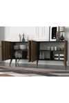 Dekorister Exclusive Wood Konsol Ceviz-antrasit